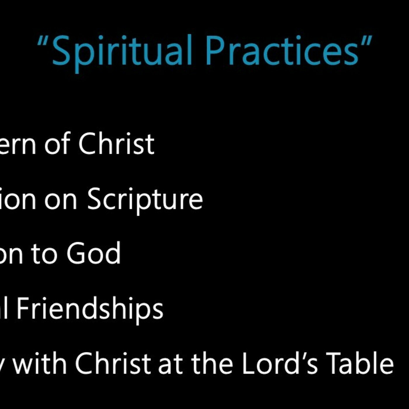 Spiritual Practices